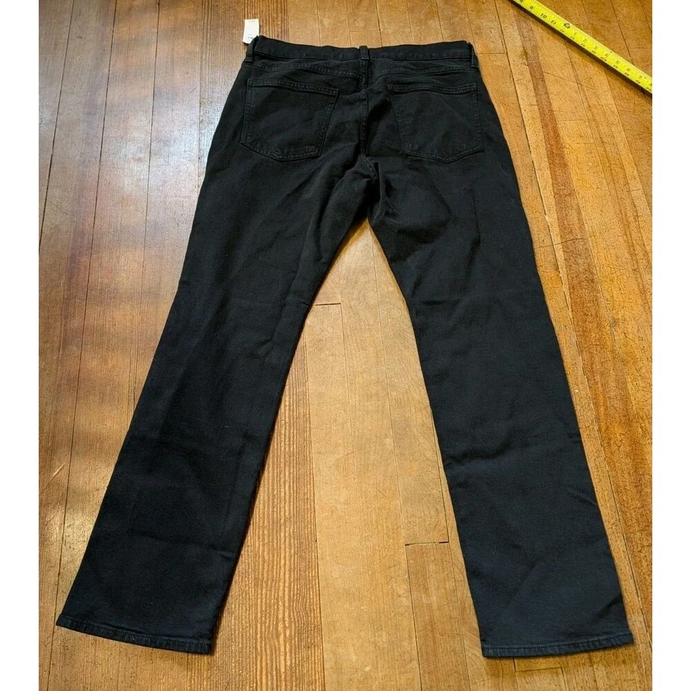 Gap Jeans Women Size 12/31R Black 90s Straight Leg High Rise Stretch Casual